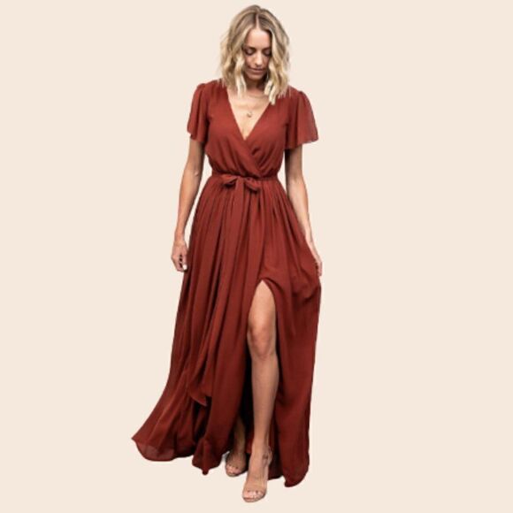 Baltic Born Rust Kristina Maxi Dress Size XS NWT - Picture 1 of 14